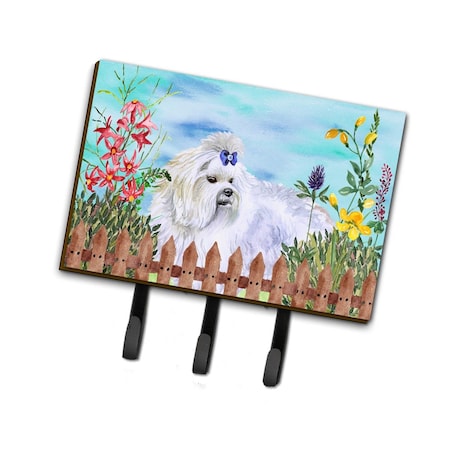 Carolines Treasures Maltese Spring Leash or Key Holder CK1213TH68